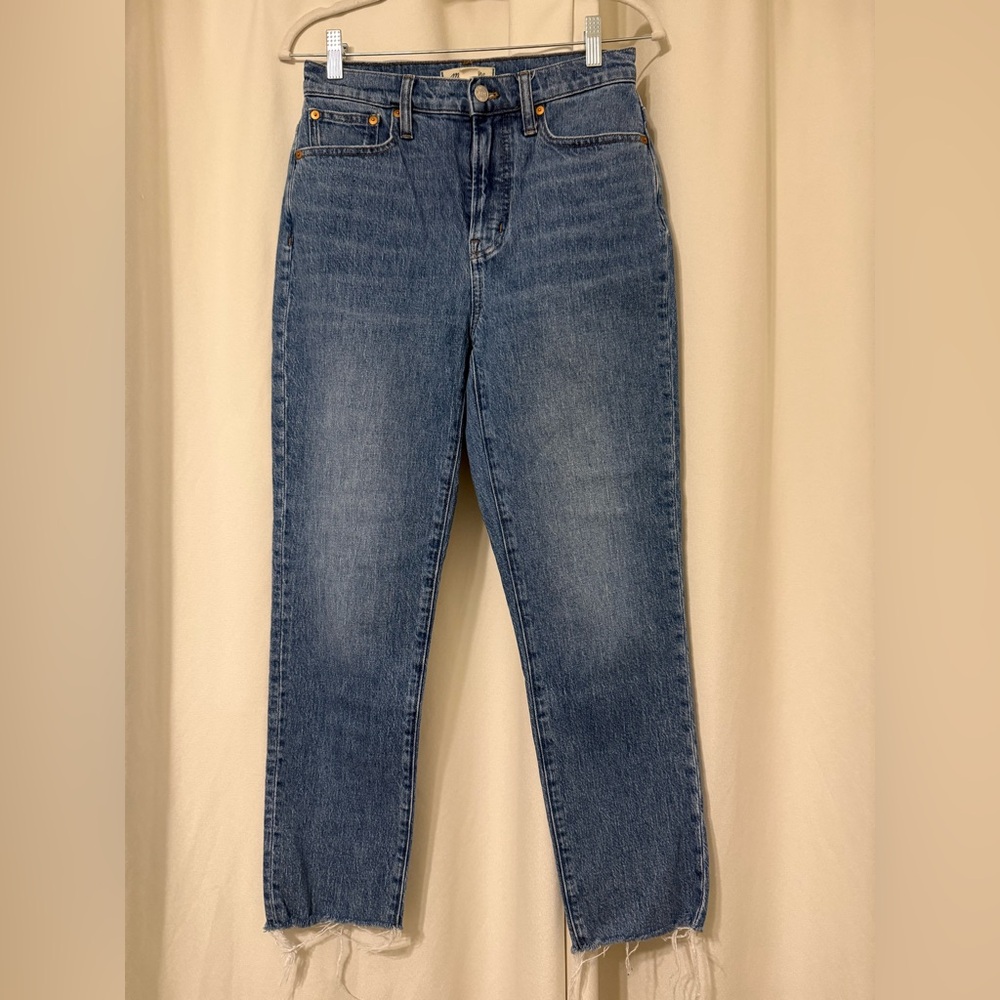 Madewell Perfect Vintage Jean in Classic Blue Size 25